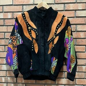 Vintage 90s Ladies Leather Jacket by Julia K